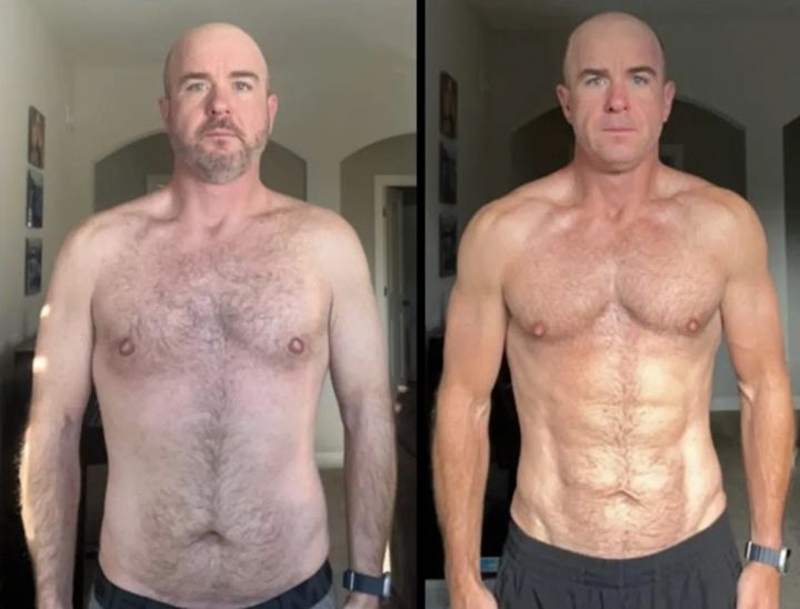 Shaun, before and after