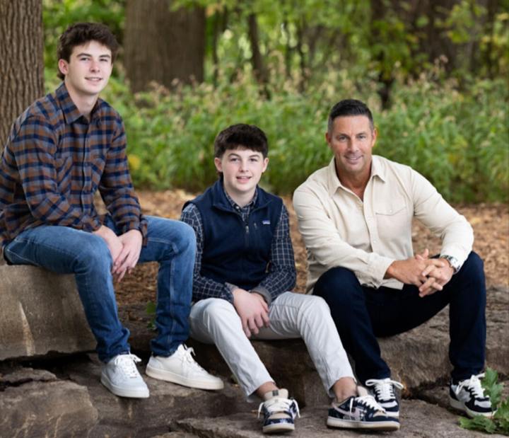 Steve with his boys